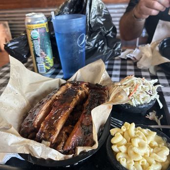 Britt's BBQ and Catering - 3 meat combo ( St. Louis Ribs, Tri-Trip, Pulled Pork) - Barbeque Near Me - El Segundo, California Britt's BBQ and Catering - 3 meat combo ( St. Louis Ribs, Tri-Trip, Pulled Pork) - Barbeque Near Me - El Segundo, California