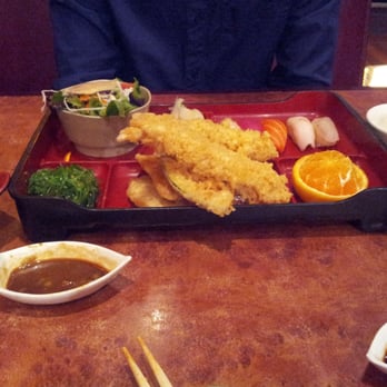 Mori Ichi - Tempura Bento Box, comes with soup, delicious! - Japanese Near Me - Sugar Land, Texas