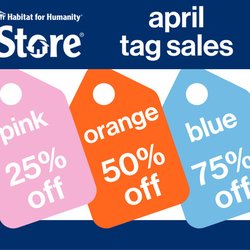 Kittitas County Habitat Store - April 2022 tag sales