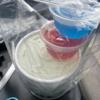 Cowboys Beer Barn - 20 oz smurf urine (blue Hawaiian, pina colada & cream) and a strawberry & blue raspberry Jell-O shot - Sports Bars Near Me - Dallas, Texas Cowboys Beer Barn - 20 oz smurf urine (blue Hawaiian, pina colada & cream) and a strawberry & blue raspberry Jell-O shot - Sports Bars Near Me - Dallas, Texas