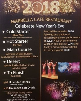 Menu photo 4 Marbella Cafe Restaurant Istanbul, 34