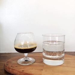 Story Coffee Company - Espresso shot comes with sparkling water - as it should!