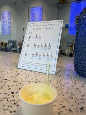 Menu photo 1 Frost Gelato Austin, TX