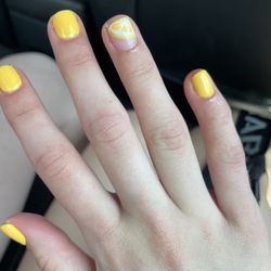 Glamour Nails - Lemon designs, gel