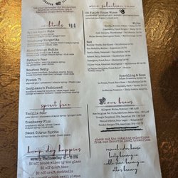 CH Fields Craft Kitchen - Menu 4/7/26