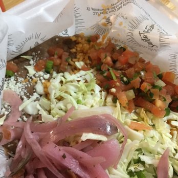 Santo Taco - Rice And Beans with garnishings - Mexican Near Me - Salt Lake City, Utah