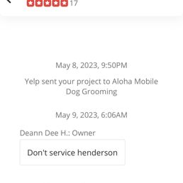Response from Deann. Response from Deann.