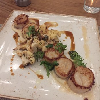 Honey Salt - Scallops - Canadian (New) Near Me - Vancouver, British Columbia Honey Salt - Scallops - Canadian (New) Near Me - Vancouver, British Columbia
