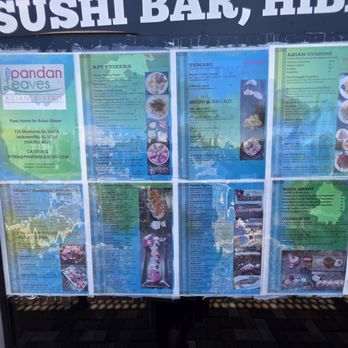 Pandan Leaves - Menu - Sushi Bars Near Me - Jacksonville, Florida Pandan Leaves - Menu - Sushi Bars Near Me - Jacksonville, Florida