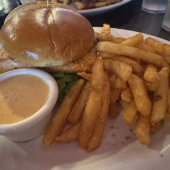 Bonanza Bar & Grill - Blackened Salmon burger - American Near Me - Skagway, Alaska