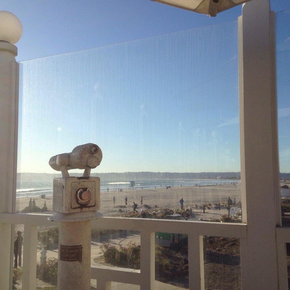Sun Deck - View of the beach - American Near Me - Coronado, California Sun Deck - View of the beach - American Near Me - Coronado, California