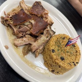 Mis Raices Restaurant - Pernil Lunch Special ($9.99) - Puerto Rican Near Me - Teaneck, New Jersey Mis Raices Restaurant - Pernil Lunch Special ($9.99) - Puerto Rican Near Me - Teaneck, New Jersey