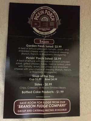 Menu photo 7 Pickin Porch Grill Branson, MO Menu photo 7 Pickin Porch Grill Branson, MO