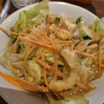 Maki Hibachi - Salad with Delicious ginger dressing - Japanese Near Me - Orlando, Florida
