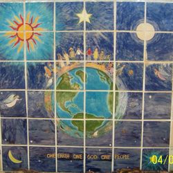 Chapin Memorial Park And Library - Peace "wall" around playground