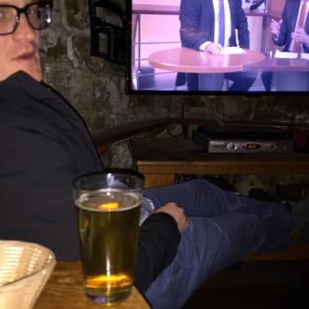 Galway Bay - The boyf enjoying the bar - Dive Bars Near Me - Chicago, Illinois