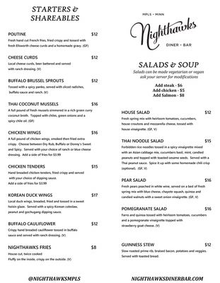 Menu photo 1 Nighthawks Minneapolis, MN Menu photo 1 Nighthawks Minneapolis, MN