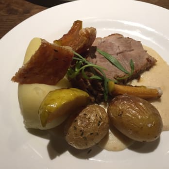 Central Bar - Roast pork and mash. - Irish Near Me