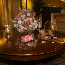 Forever After Blooms  - Welcome table + welcome sign