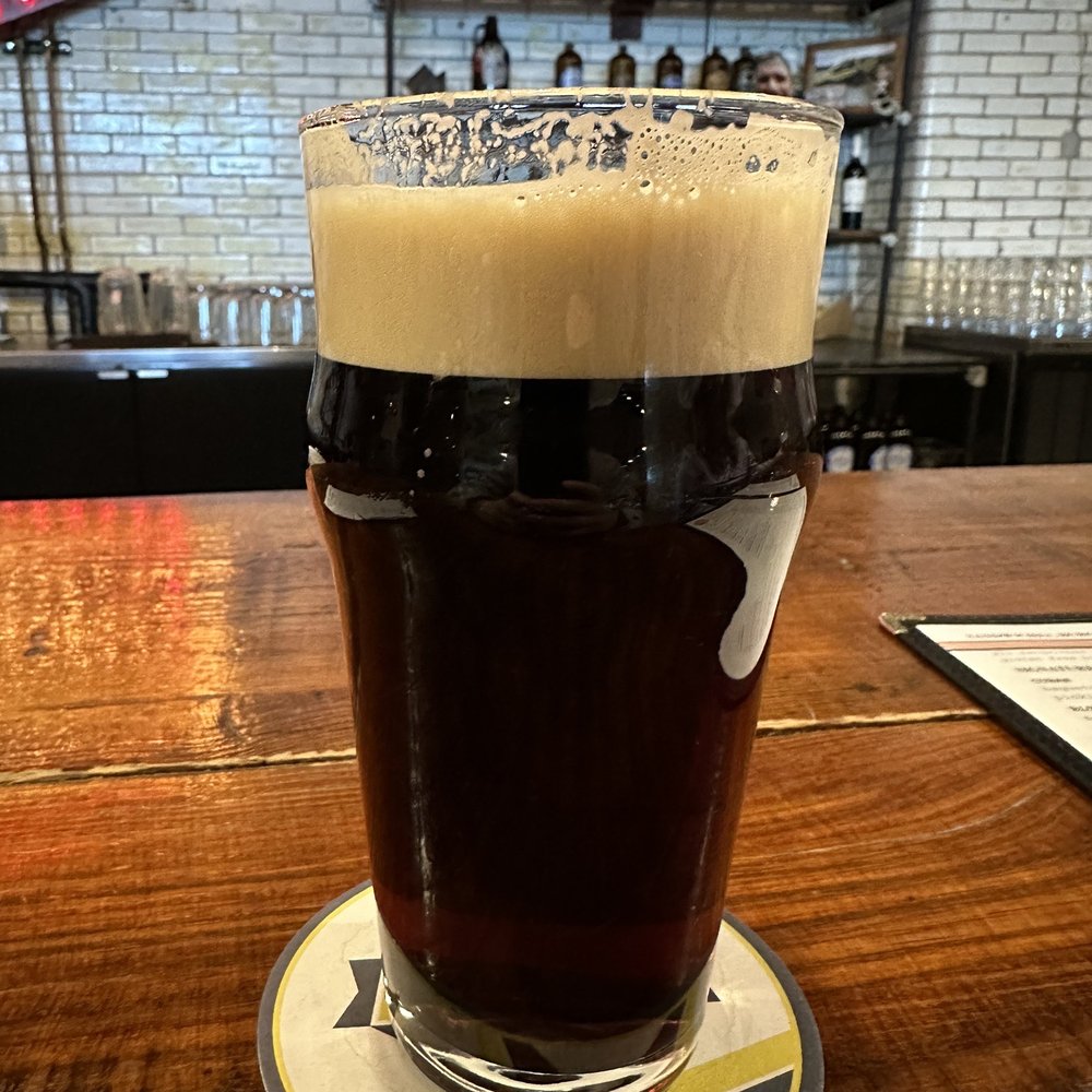 Old Bakery Beer - R&R Nut Brown Ale poured via Beer Engine - Breweries Near Me - Alton, Illinois Old Bakery Beer - R&R Nut Brown Ale poured via Beer Engine - Breweries Near Me - Alton, Illinois