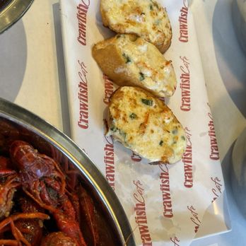 Crawfish Cafe - Cheesy crawfish bread - Seafood Near Me - Cypress, Texas Crawfish Cafe - Cheesy crawfish bread - Seafood Near Me - Cypress, Texas