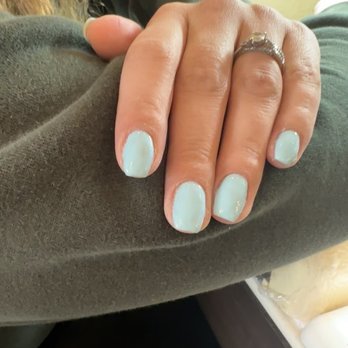 La Venus - Baby blue gel polish - Nail Salons Near Me - Los Altos, California