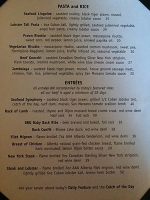 Menu photo 5 Embarcadero Wine & Oyster Bar Calgary, AB