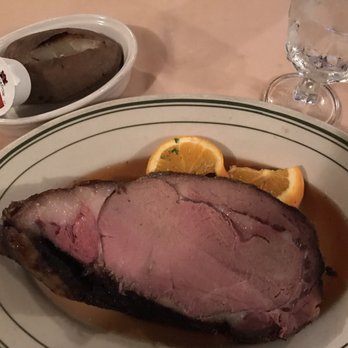 Sabad's Restaurant - Prime rib with baked potato. - Italian Near Me - Norfolk, New York
