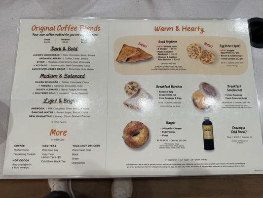 Menu photo 2 Philz Coffee Brea, CA