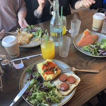 Cafe Moulin - Ham & Swiss Spinach & Feta House Toast - Breakfast & Brunch Near Me - Pittsburgh, Pennsylvania