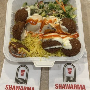 Shawarma Alzaeem - Falafel with rice and salad - Syrian Near Me - Mississauga, Ontario Shawarma Alzaeem - Falafel with rice and salad - Syrian Near Me - Mississauga, Ontario