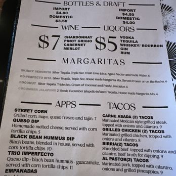 Cantina Imperfecto - Happy Hour only at the bar. - Desserts Near Me - Myrtle Beach, South Carolina