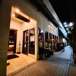 Exterior outside entrance of SLAY Steak + Fish House - Entrance to the restaurant - Manhattan Beach, California Exterior outside entrance of SLAY Steak + Fish House - Entrance to the restaurant - Manhattan Beach, California