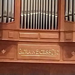 Divine Mercy Catholic Church - Organ inscription