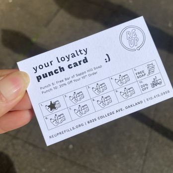 Re-Up Refill Shop - Loyalty card - Cosmetics & Beauty Supply Near Me - Oakland, California Re-Up Refill Shop - Loyalty card - Cosmetics & Beauty Supply Near Me - Oakland, California