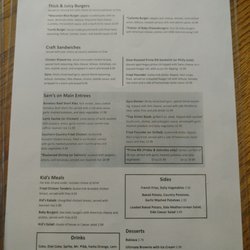 Sam's on Main - The awesome American Mediterranean menu.