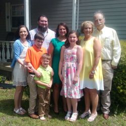 Rickey's family Wife Cathy Son Jordan and wife Keisha Grandsons Hunter and Charlie Daughter Mica and granddaughter Kinley Grace