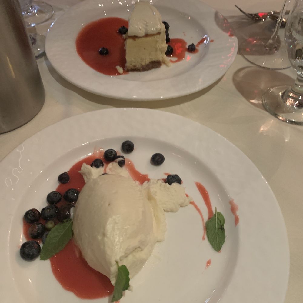 Cafe Panache - White chocolate mousse and lemon cheesecake - both insanely good. - Salad Near Me - Ramsey, New Jersey Cafe Panache - White chocolate mousse and lemon cheesecake - both insanely good. - Salad Near Me - Ramsey, New Jersey