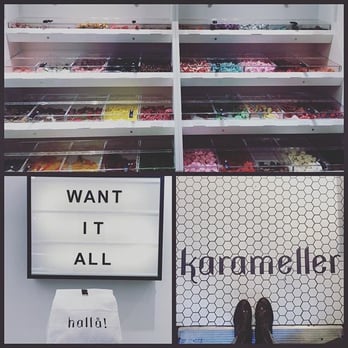 Karameller Candy Shop - Candy selection will depend on if popular flavours run out that day or are on order. The sign changes for extra cheekiness. - Candy Stores Near Me - Vancouver, British Columbia