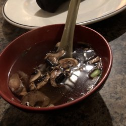 Hibachi Japanese Steak House - Clear soup appetizer.