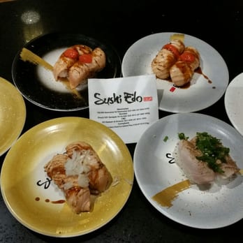 Sushi Edo - A selection of aburi nigiri rolls - Sushi Bars Near Me - Brisbane, QLD