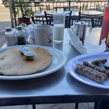 Omelette Inn - Buckwheat pancake is huge.. - Breakfast & Brunch Near Me - Long Beach, California Omelette Inn - Buckwheat pancake is huge.. - Breakfast & Brunch Near Me - Long Beach, California