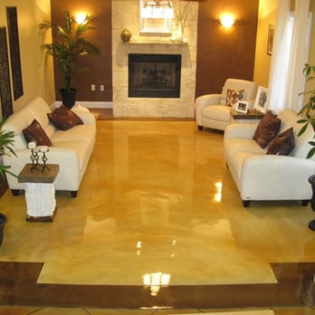 Diamondkote - Living Room Acid Stain - Masonry/Concrete Near Me - Middletown, Connecticut