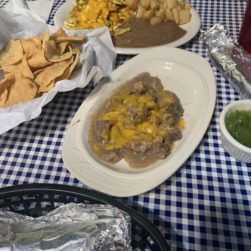 Pica Taco - Migas plate, carne guisada with cheese - Mexican Near Me - Mc Queeney, Texas Pica Taco - Migas plate, carne guisada with cheese - Mexican Near Me - Mc Queeney, Texas