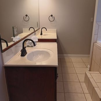 E & B Cleaning Services - Cleaned the sinks, mirror, light fixtures and wiped the inside and outside of the cabinets. - Office Cleaning Near Me E & B Cleaning Services - Cleaned the sinks, mirror, light fixtures and wiped the inside and outside of the cabinets. - Office Cleaning Near Me