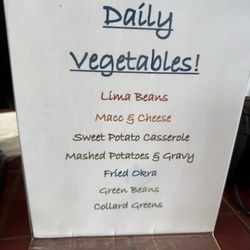 Gary's Hamburgers - Daily Veggie list!