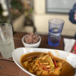 Thai Basil - Pineapple curry. Excellent and a must try!
