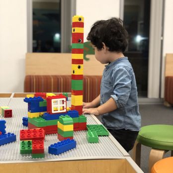 Billie Jean King Main Library - Stationary LEGO table - Libraries Near Me - Long Beach, California Billie Jean King Main Library - Stationary LEGO table - Libraries Near Me - Long Beach, California
