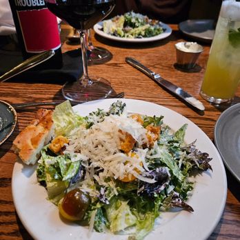 Spaghettini - House salad - Italian Near Me - Seal Beach, California Spaghettini - House salad - Italian Near Me - Seal Beach, California