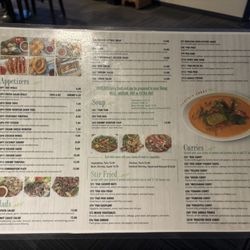 White Orchid Thai Cuisine - Menu